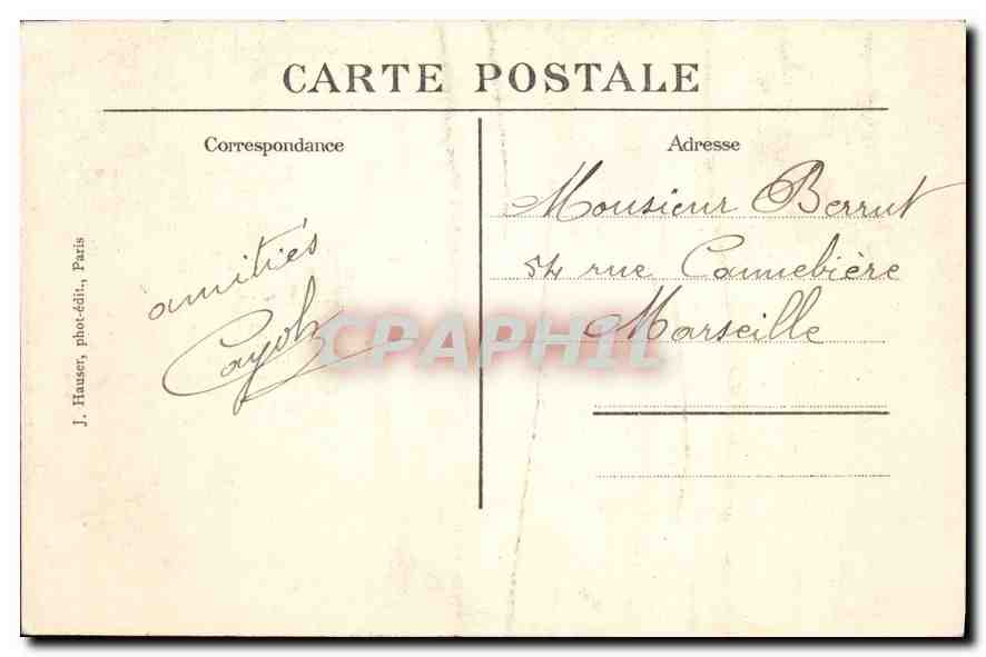 CPA Paris Promenade de l'Arc de Triomphe de l'Etoile pris en ballon  — Rückseite