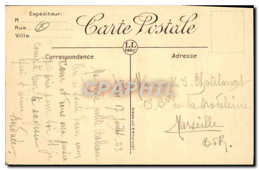 CPA Paris Le Sacre Coeur  — Rückseite