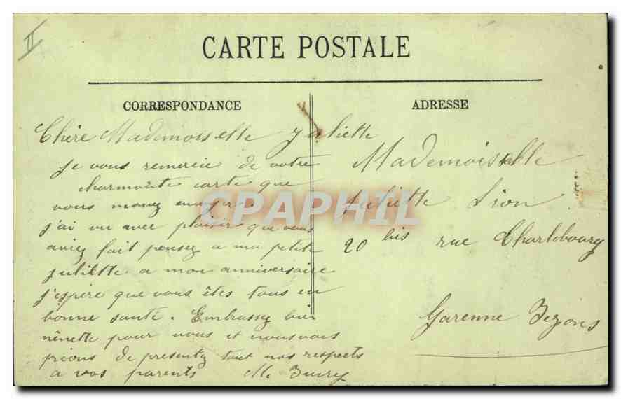 CPA Paris XVIII Le Sacre Coeur  — Rückseite