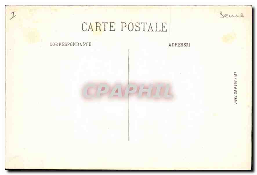 CPA Paris XVIII Le Sacre Coeur  — Rückseite