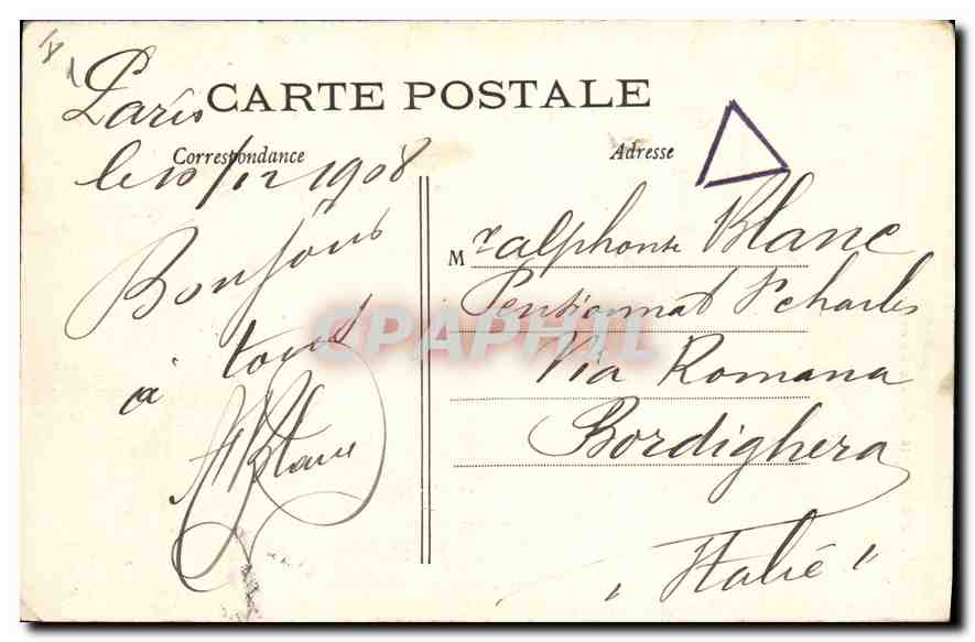 CPA Paris Le Sacre Coeur de Montmartre  — Rückseite