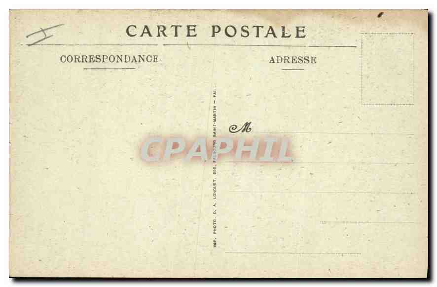 CPA Basilique du Sacre Coeur de Montmartre  — Rückseite