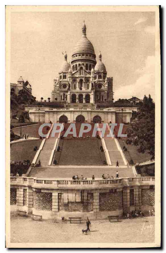 CPA Paris Le Sacre Coeur de Montmartre 