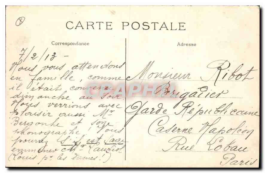 Paris — Basilique du Sacré-Cœur de Montmartre — J.H. éditeur — Rückseite