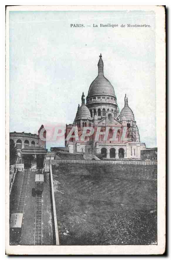 CPA Paris La Basilique de Montmartre 