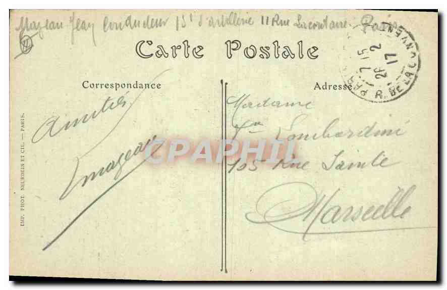 CPA Paris Le Funiculaire et le Sacre Coeur  — Rückseite
