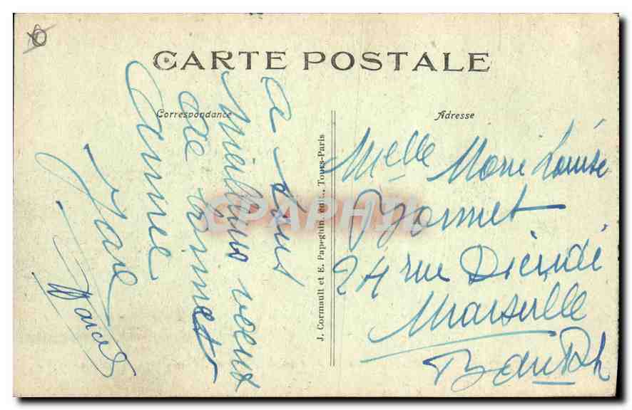 CPA Paris Funiculaire et Basilique du SC de Montmartre  — Rückseite