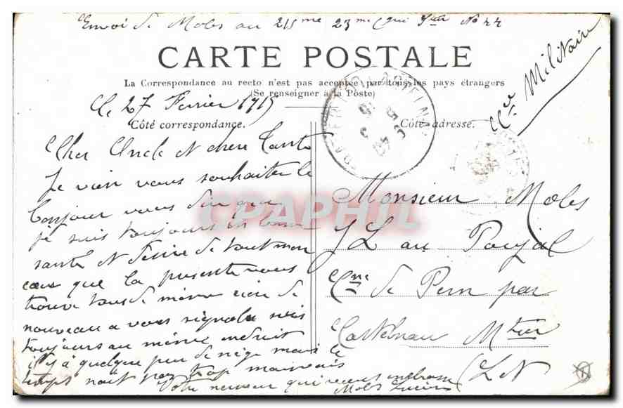 CPA Paris La Basilique de Montmartre  — Rückseite
