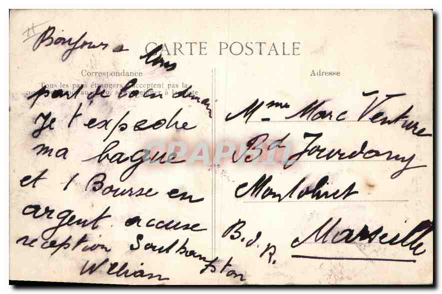 PARIS - Vue sur le Sacré-Cœur — éditeur H. D. n° 4189 — Verso