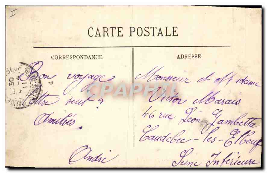 CPA Paris Place des Terreaux et l'Hotel de Ville  — Rückseite