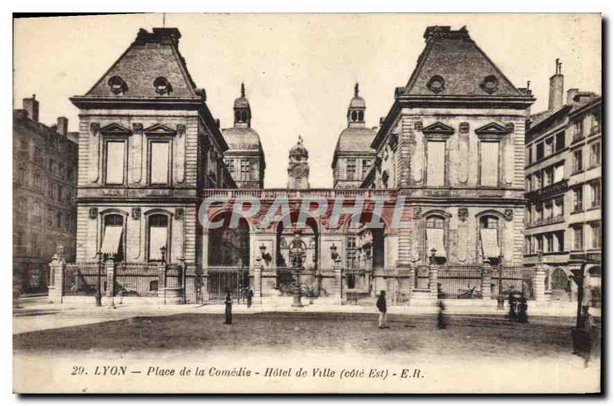CPA Paris Place de la Comedie Hotel de Ville 