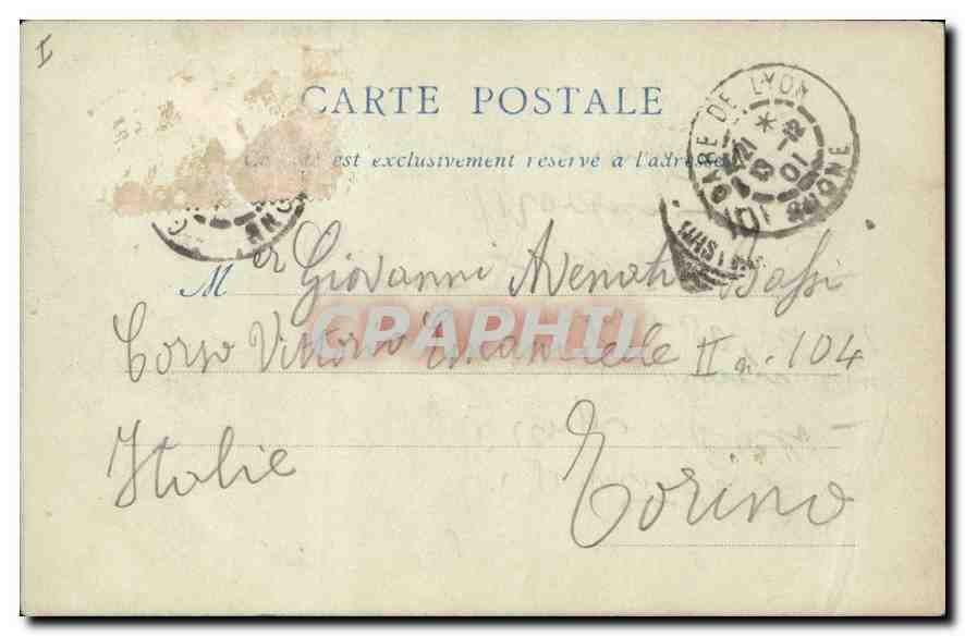 CPA Lyon L'Eglise St Bonaventure  — Verso