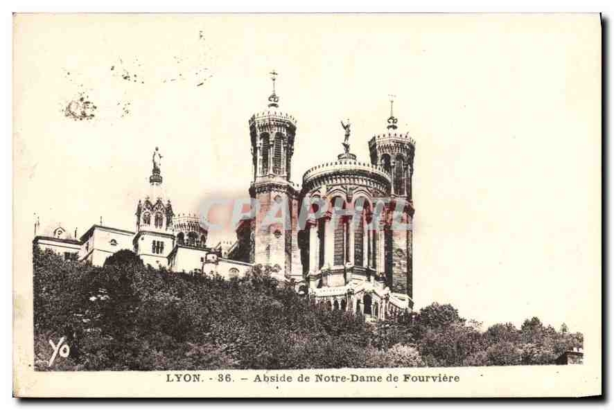 CPA Lyon Abside de Notre Dame de Fourviere 