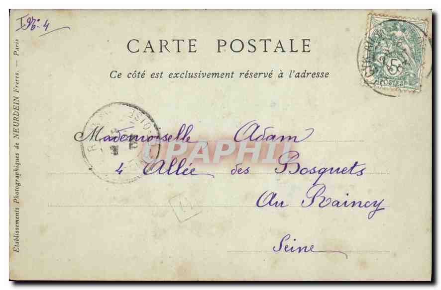 CPA Lyon Abside de L'Eglise de Fourviere  — Rückseite
