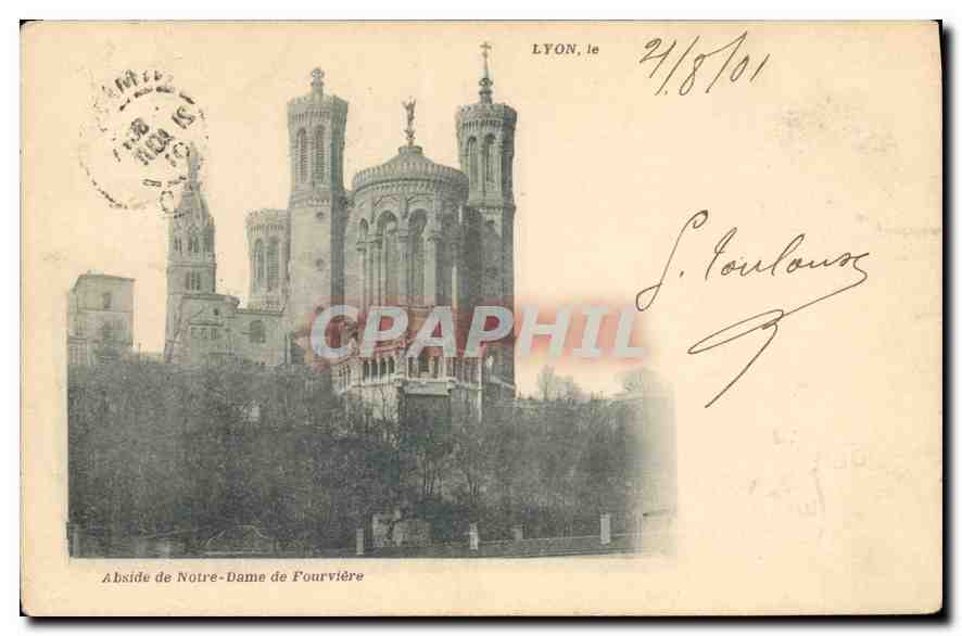 CPA Lyon Abside de Notre Dame de Fourviere 
