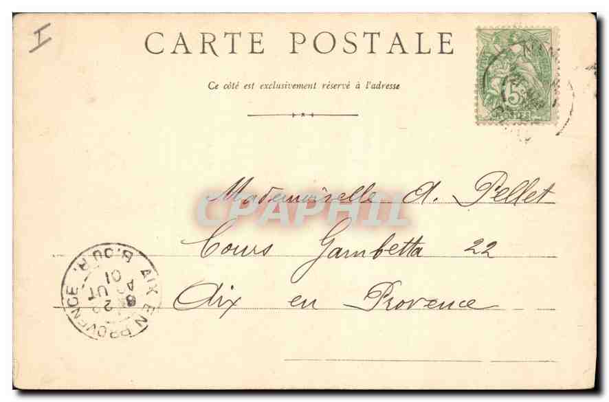 CPA Lyon Abside de Notre Dame de Fourviere  — Verso