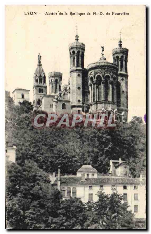 CPA Lyon Abside de la Basilique de ND de Fourviere 