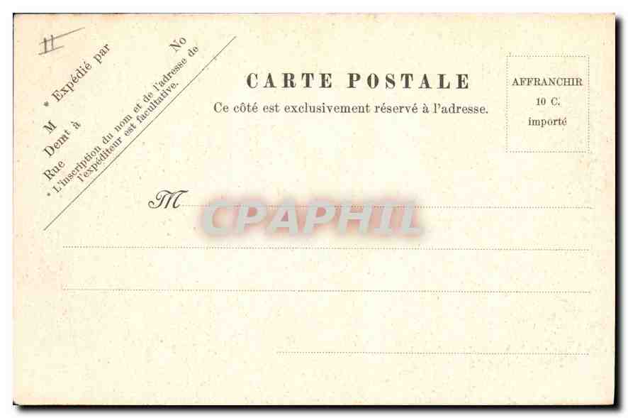 CPA Lyon L'Archeveche et Fourviere  — Rückseite