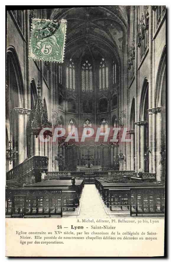 CPA Lyon Saint Nizier Eglise construite au XV siecle 