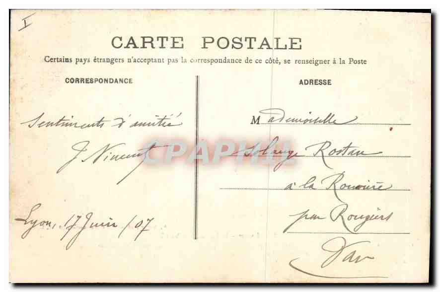 CPA Lyon Eglise de la Charite Construite au XVIII siecle  — Verso