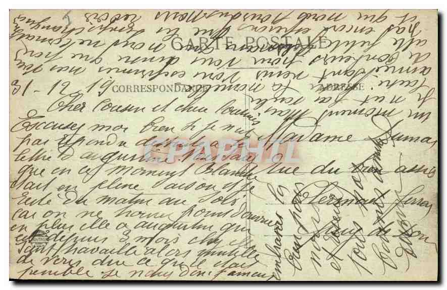 CPA Lyon Notre Dame de Fourviere L'Abside  — Verso