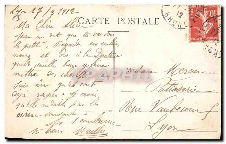 CPA Lyon Interieur de la Cathedrale St Jean Merveilleuse horloge de Nicolas Lippius — Verso