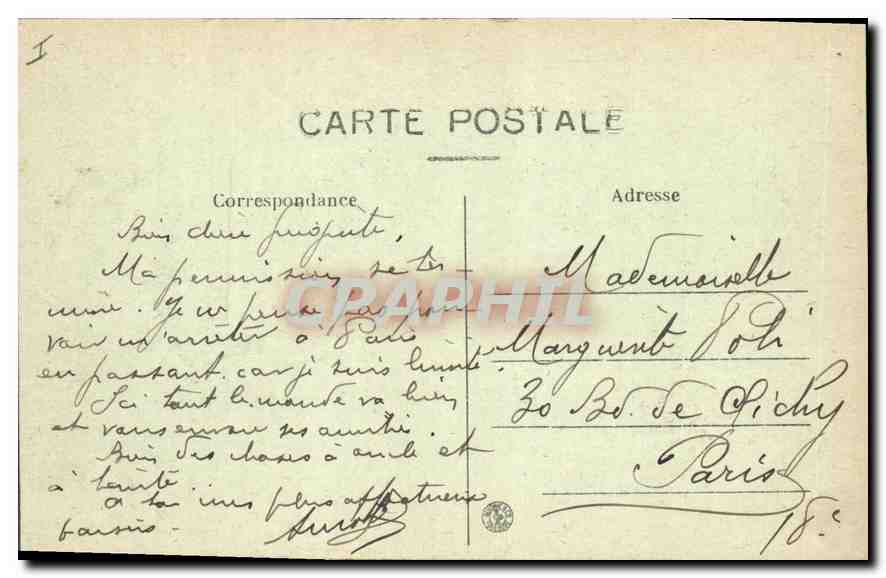 CPA Lyon Notre Dame de Fourviere L'Abside  — Verso