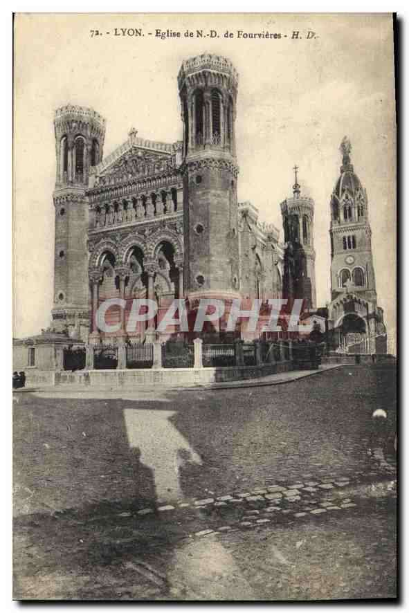 CPA Lyon Eglise de ND de Fourviere 