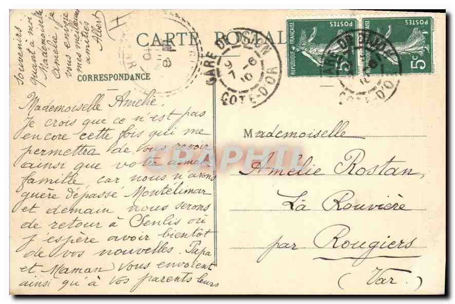 CPA Lyon Eglise de ND de Fourviere  — Rückseite
