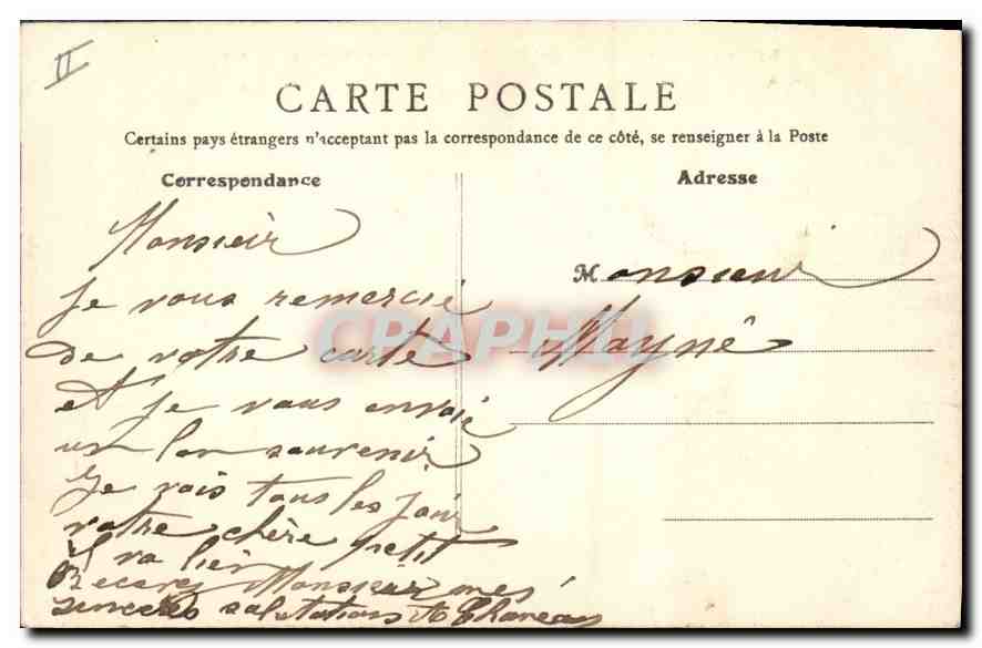CPA Lyon Pont de l'Universite et Faculte des Lettres et Sciences  — Verso