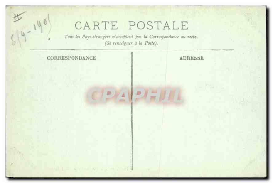 CPA Lyon L'Hotel de Ville  — Verso