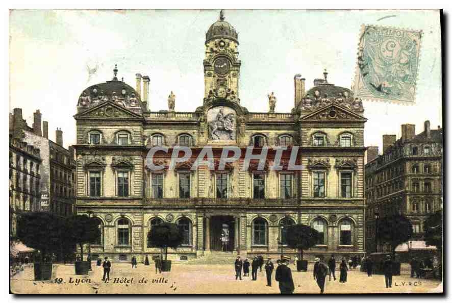 CPA Lyon L'Hotel de Ville 
