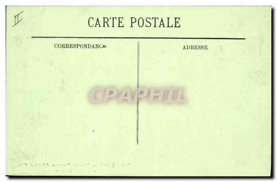CPA Lyon Place des Terreaux L'Hotel de Ville et le Palais des Arts  — Verso