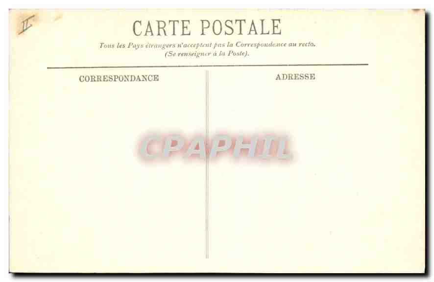 CPA Lyon La Place des Terreaux et le Palais  — Verso