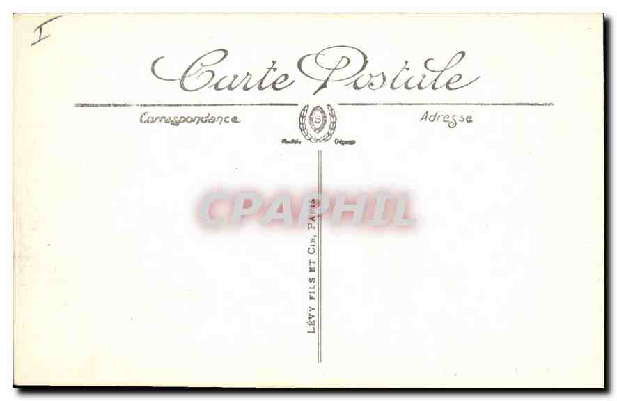 CPA Lyon The Lafayette bridge and stop of Fourviere  — Verso