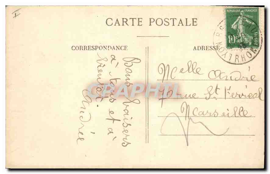 CPA Lyon Pont Gallieni  — Rückseite