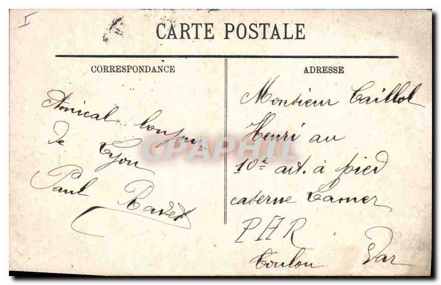 CPA Lyon Notre Dame de Fourviere L'Abside  — Verso