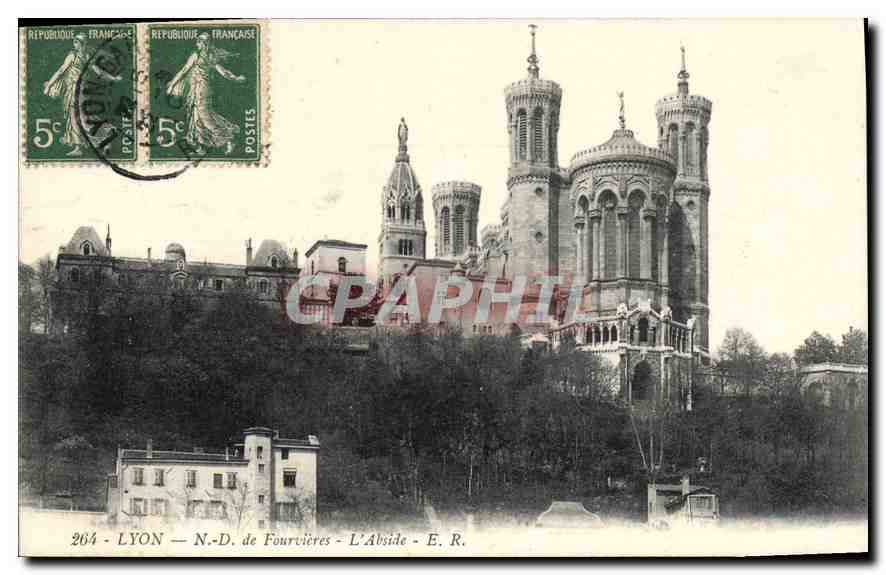 CPA Lyon N D de Fourvieres L'Abside E R 