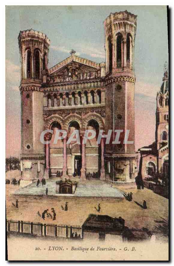 CPA Lyon Basilique de Fourviere G B 