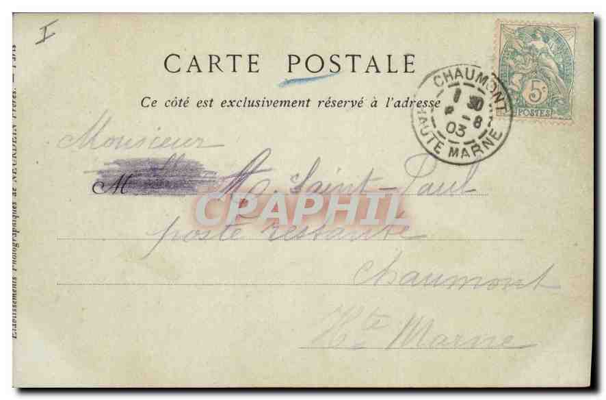 CPA Lyon Abside de l'Eglise de Fourviere  — Verso