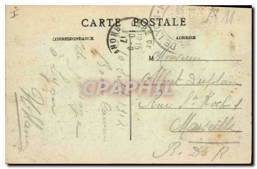 CPA Lyon Notre Dame de Fourviere E R  — Verso