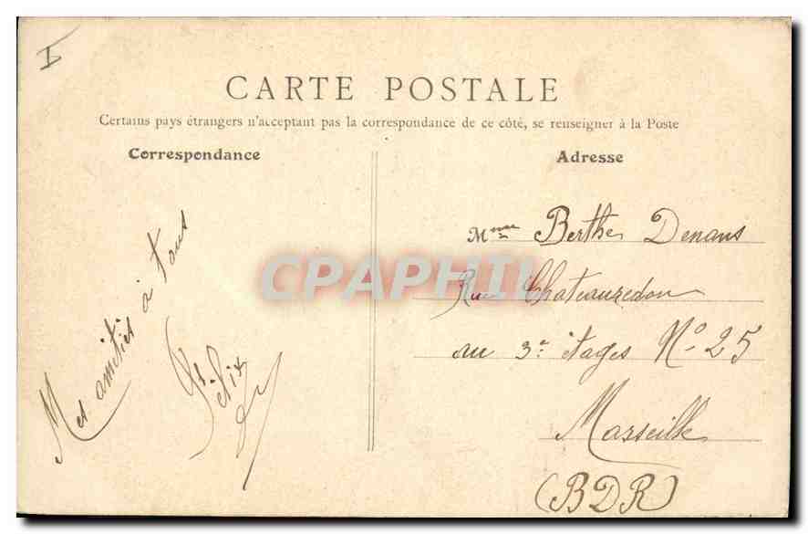 CPA Lyon Nouvelle Eglise de Fourviere  — Rückseite