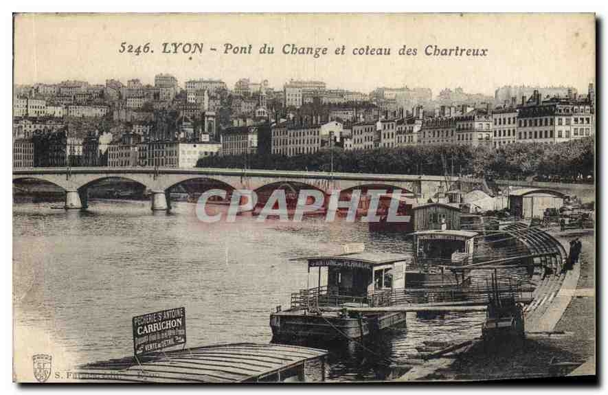 LYON - Pont du Change et coteau des Chartreux — S. Fauré, n° 5246