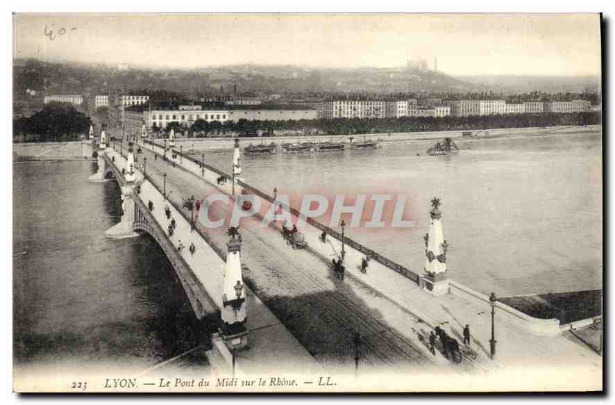 CPA Lyon Pont du Mide sur le Rhone