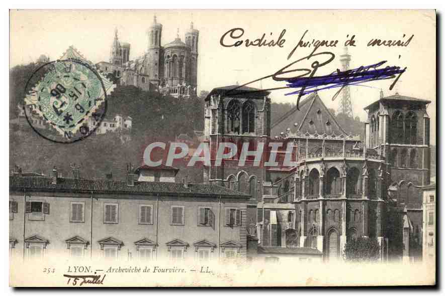 CPA Lyon Archeveche de Fourviere