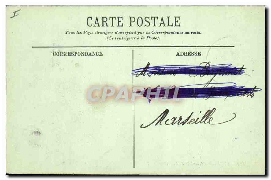 CPA Lyon Archeveche de Fourviere — Verso