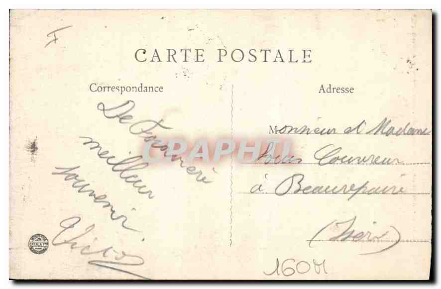 CPA Lyon Abside de Notre Dame de Fourviere — Verso