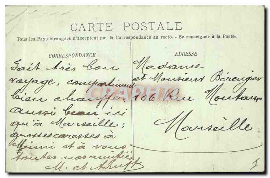 CPA Lyon Notre Dame de Fourviere — Verso