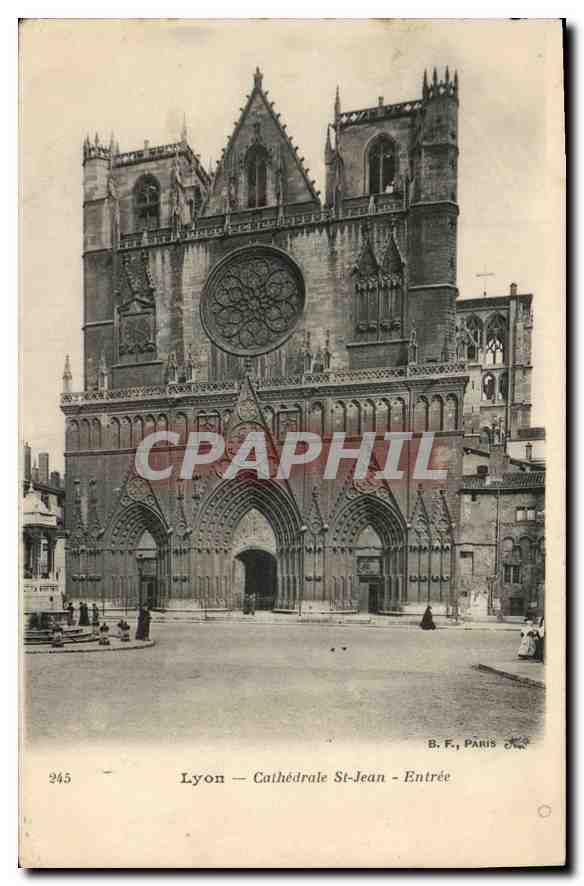 CPA Lyon Cathedrale St Jean Entree