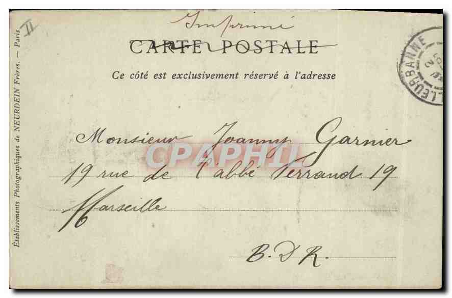 CPA Lyon Eglise Saint Nizier — Verso